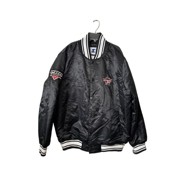 PBR Teams Championship Las Vegas 2022 Bomber Starter Jacket XL Black Bull Riders - Picture 2 of 13